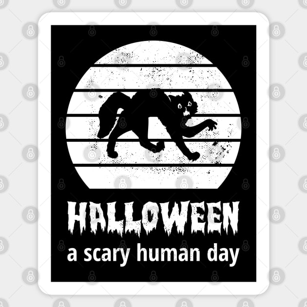 Scaredy-Cat, Halloween, A Scary Human Day Sticker by Lita-CF